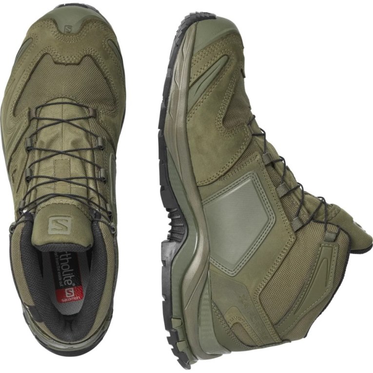 Botas Tácticas Salomon Xa Forces Mid GTX EN Hombre Verde Oliva | MX TEGD105